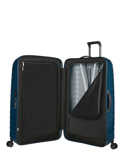Samsonite Proxis 86cm 4-Wheel Large Suitcase, 147L - view 2, Petrol Blue