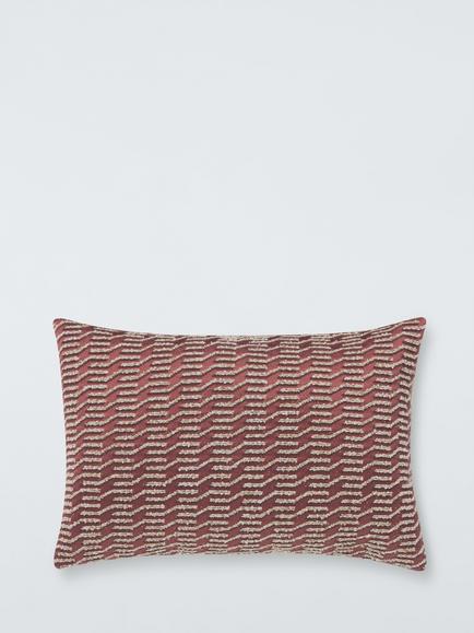John Lewis Samba Rectangular Cushion, Red Wine, Red Wine
