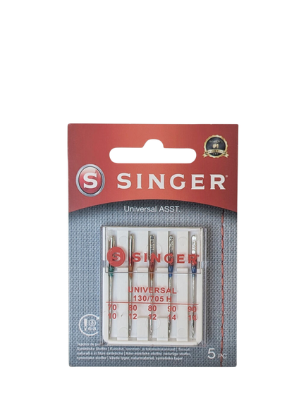 Singer Universal Assortment Sewing Machine Needles, Pack of 5, Multi