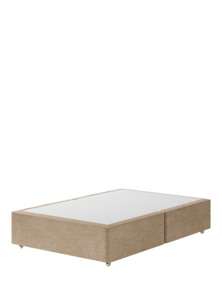 Hypnos Pocket Sprung Upholstered Divan Base, Small Double, Premium Sandstone Pearl