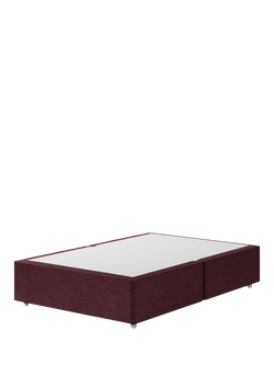 Hypnos Pocket Sprung Upholstered Divan Base, Double, Prem Tanzanite