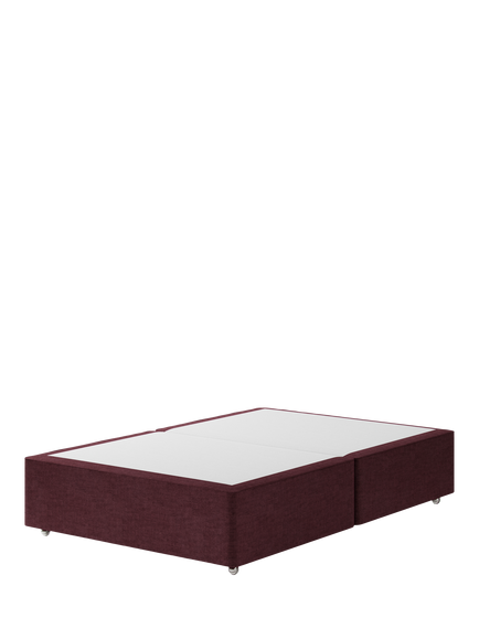 Hypnos Pocket Sprung Upholstered Divan Base, Double, Premium Tanzanite
