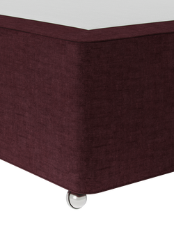 Hypnos Pocket Sprung Upholstered Divan Base, Double - view 2, Prem Tanzanite