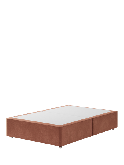 Hypnos Pocket Sprung Upholstered Divan Base, Double, Foyle Sienna