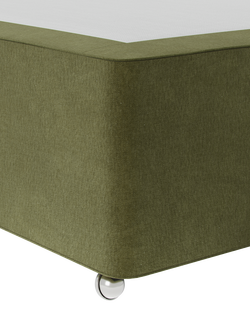 Hypnos Pocket Sprung Upholstered Divan Base, Double - view 2, Severn Fern