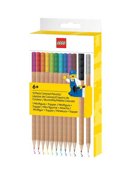 LEGO Colouring Pencils, Set of 12, Multi