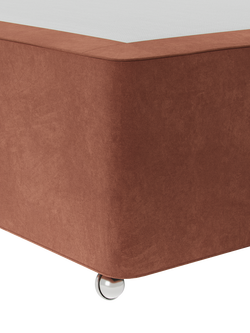 Hypnos Pocket Sprung Upholstered Divan Base, King Size - view 2, Foyle Sienna