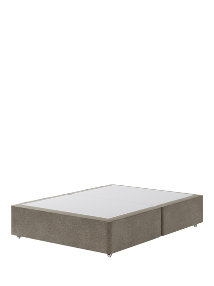 Hypnos Pocket Sprung Upholstered Divan Base, King Size, Derwent Mushroom