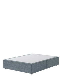 Hypnos Pocket Sprung Upholstered Divan Base, King Size, Arvalli Storm