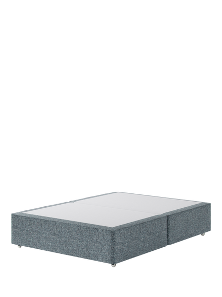 Hypnos Pocket Sprung Upholstered Divan Base, King Size, Arvalli Storm