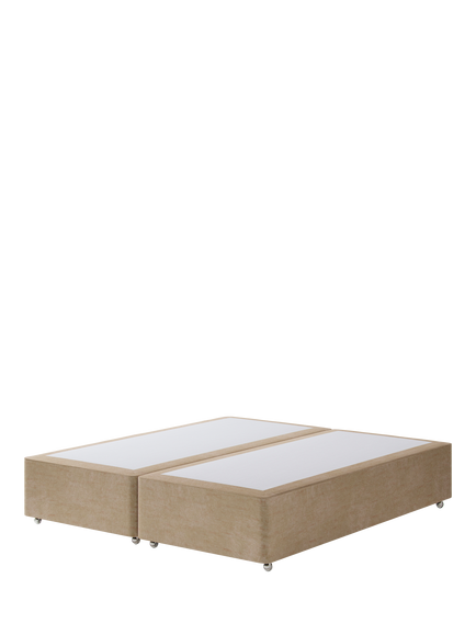 Hypnos Pocket Sprung Upholstered Divan Base, Super King Size, Premium Sandstone Pearl