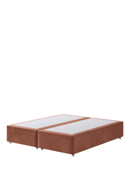 Hypnos Pocket Sprung Upholstered Divan Base, Super King Size, Foyle Sienna