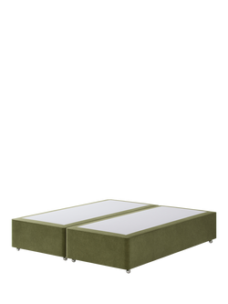 Hypnos Pocket Sprung Upholstered Divan Base, Super King Size, Severn Fern