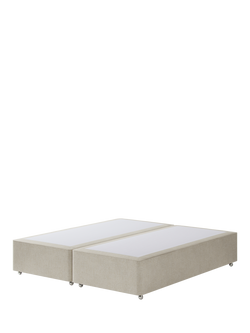 Hypnos Pocket Sprung Upholstered Divan Base, Super King Size, Brooklyn Shell