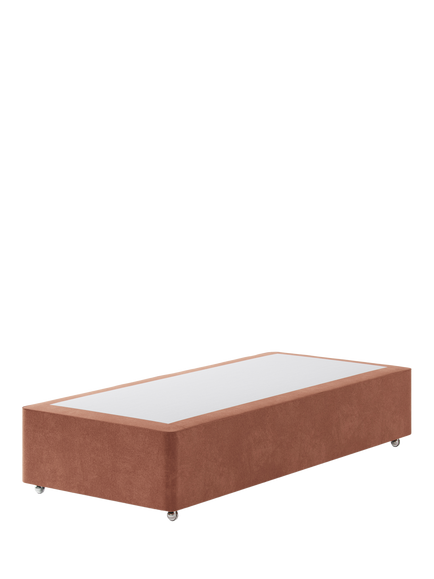 Hypnos Pocket Sprung Upholstered Divan Base, Single, Foyle Sienna