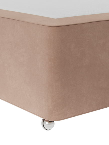 Hypnos Pocket Sprung Upholstered Divan Base, Single - view 2, Atlas Orchid