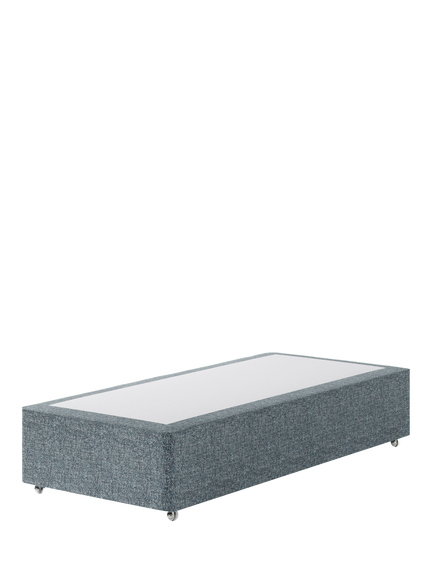 Hypnos Pocket Sprung Upholstered Divan Base, Single, Arvalli Storm