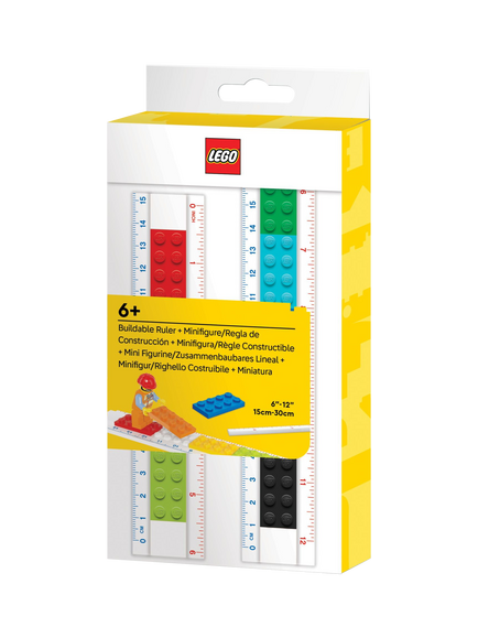 Brand Threads LEGO Buildable Ruler, Multi, Multi