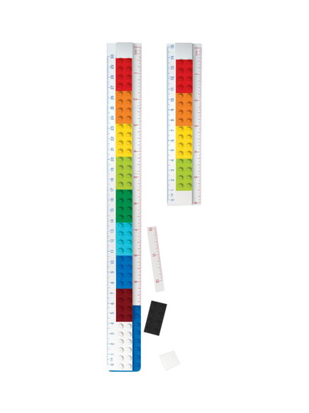 Brand Threads LEGO Buildable Ruler, Multi - view 2, Multi