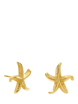 Jon Richard Starfish Stud Earrings, Gold, Gold
