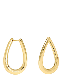 Jon Richard Twist Hoop Earrings, Gold, Gold