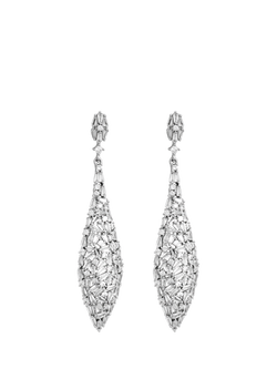 Jon Richard Mixed Stone Statement Earrings, Silver, Silver