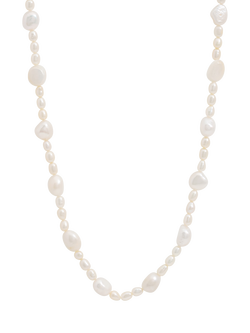 Jon Richard Freshwater Pearl Necklace, Gold, Gold