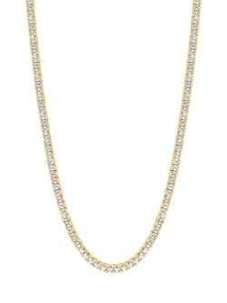 Jon Richard Luxe Tennis Necklace, Gold, Gold