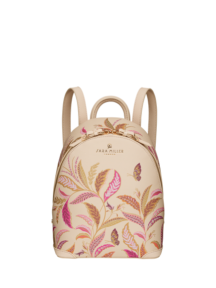 Sara Miller Fern Garden Mini Backpack, Pink/Multi, Pink/Multi