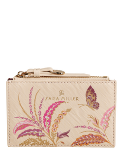 Sara Miller Zipped Credit Card Holder, Pink/Multi, Pink/Multi