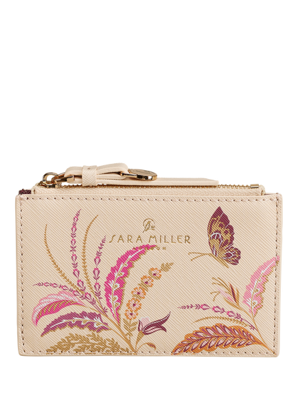 Sara Miller Zipped Credit Card Holder, Pink/Multi, Pink/Multi