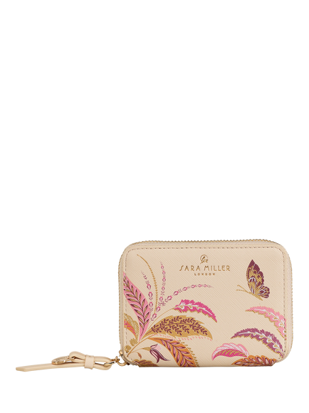 Sara Miller Small Zip Around Purse, Pink/Multi, Pink/Multi