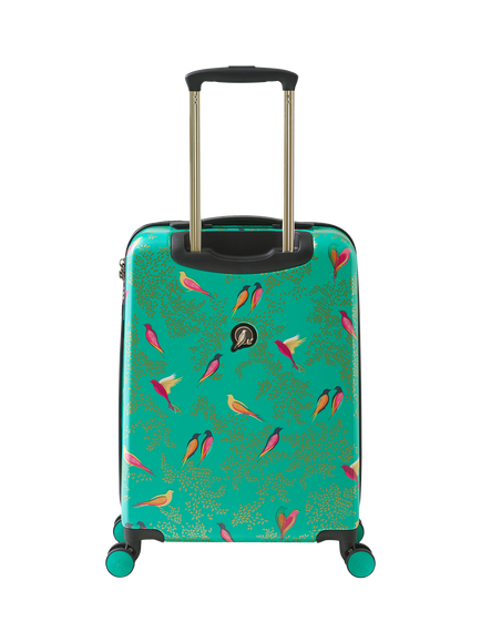 Sara Miller Chelsea 56cm 8-Wheel Cabin Case, 29L, Green/Multi - view 2, Green/Multi