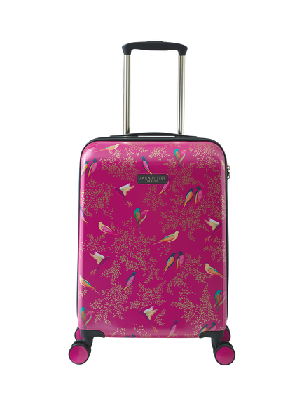 Sara Miller Chelsea 56cm 8-Wheel Cabin Case, 29L, Pink/Multi, Pink/Multi
