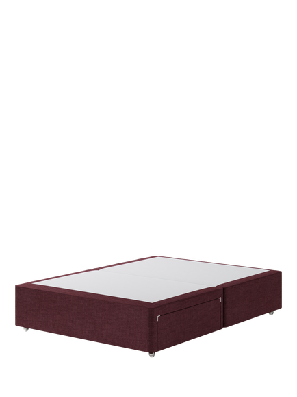 Hypnos Pocket Sprung Upholstered 2 Drawer Divan Base, King Size, Premium Tanzanite