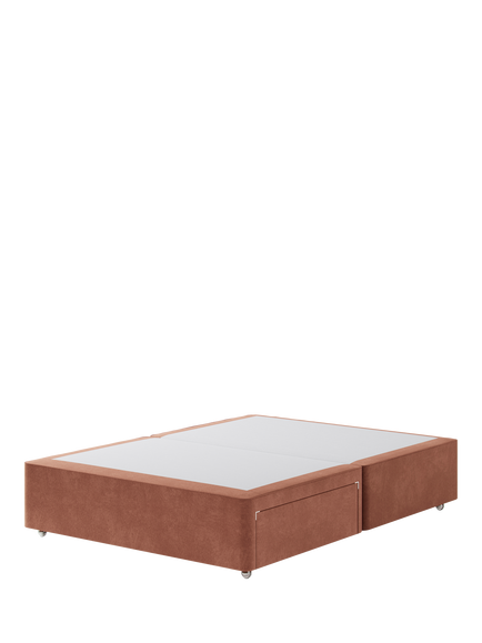 Hypnos Pocket Sprung Upholstered 2 Drawer Divan Base, King Size, Foyle Sienna