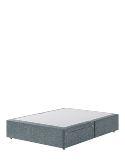 Hypnos Pocket Sprung Upholstered 2 Drawer Divan Base, King Size, Arvalli Storm
