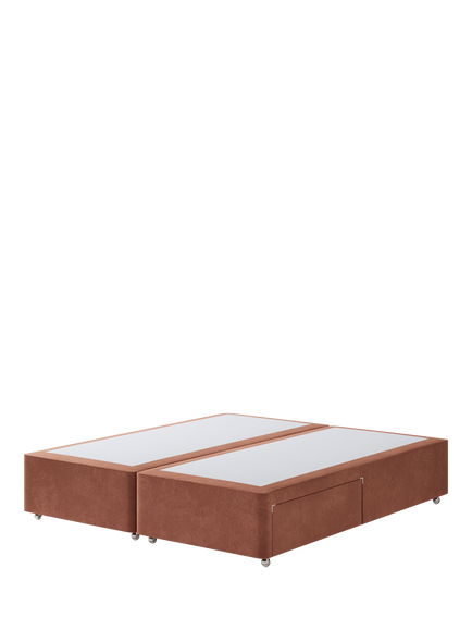 Hypnos Pocket Sprung Upholstered 2 Drawer Divan Base, Super King Size, Foyle Sienna