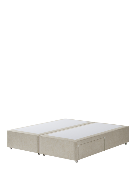 Hypnos Pocket Sprung Upholstered 2 Drawer Divan Base, Super King Size, Brooklyn Shell