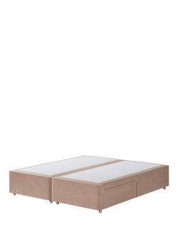 Hypnos Pocket Sprung Upholstered 2 Drawer Divan Base, Super King Size, Atlas Orchid