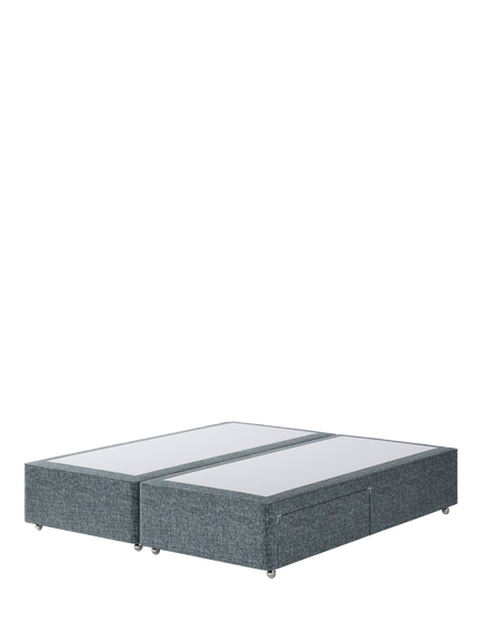 Hypnos Pocket Sprung Upholstered 2 Drawer Divan Base, Super King Size, Arvalli Storm
