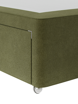 Hypnos Pocket Sprung Upholstered 2 Drawer Divan Base, Single - view 2, Severn Fern