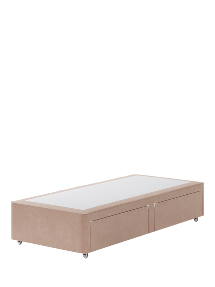 Hypnos Pocket Sprung Upholstered 2 Drawer Divan Base, Single, Atlas Orchid