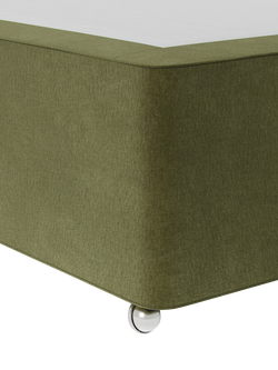 Hypnos Non-Sprung Upholstered Divan Base, Small Double - view 2, Severn Fern