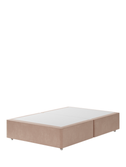 Hypnos Non-Sprung Upholstered Divan Base, Small Double, Atlas Orchid