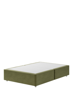 Hypnos Non-Sprung Upholstered Divan Base, Double, Severn Fern