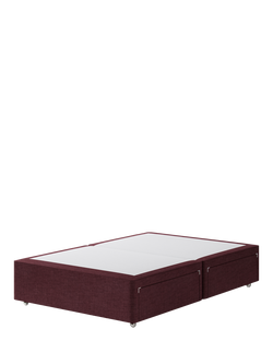 Hypnos Pocket Sprung Upholstered 4 Drawer Divan Base, Small Double, Prem Tanzanite