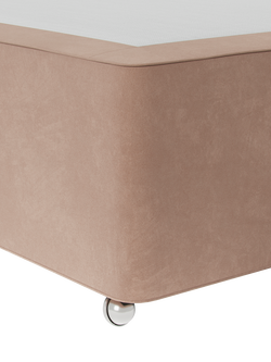 Hypnos Non-Sprung Upholstered Divan Base, Double - view 2, Atlas Orchid