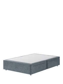 Hypnos Pocket Sprung Upholstered 4 Drawer Divan Base, Small Double, Arvalli Storm