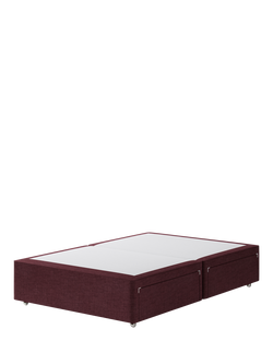 Hypnos Pocket Sprung Upholstered 4 Drawer Divan Base, Double, Prem Tanzanite